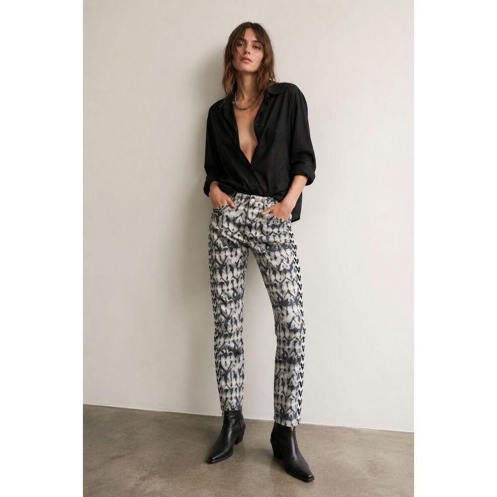 Isabel Marant x H&M Tie Dye Y2K Festival Jeans Pants Trousers  Women's Size 6